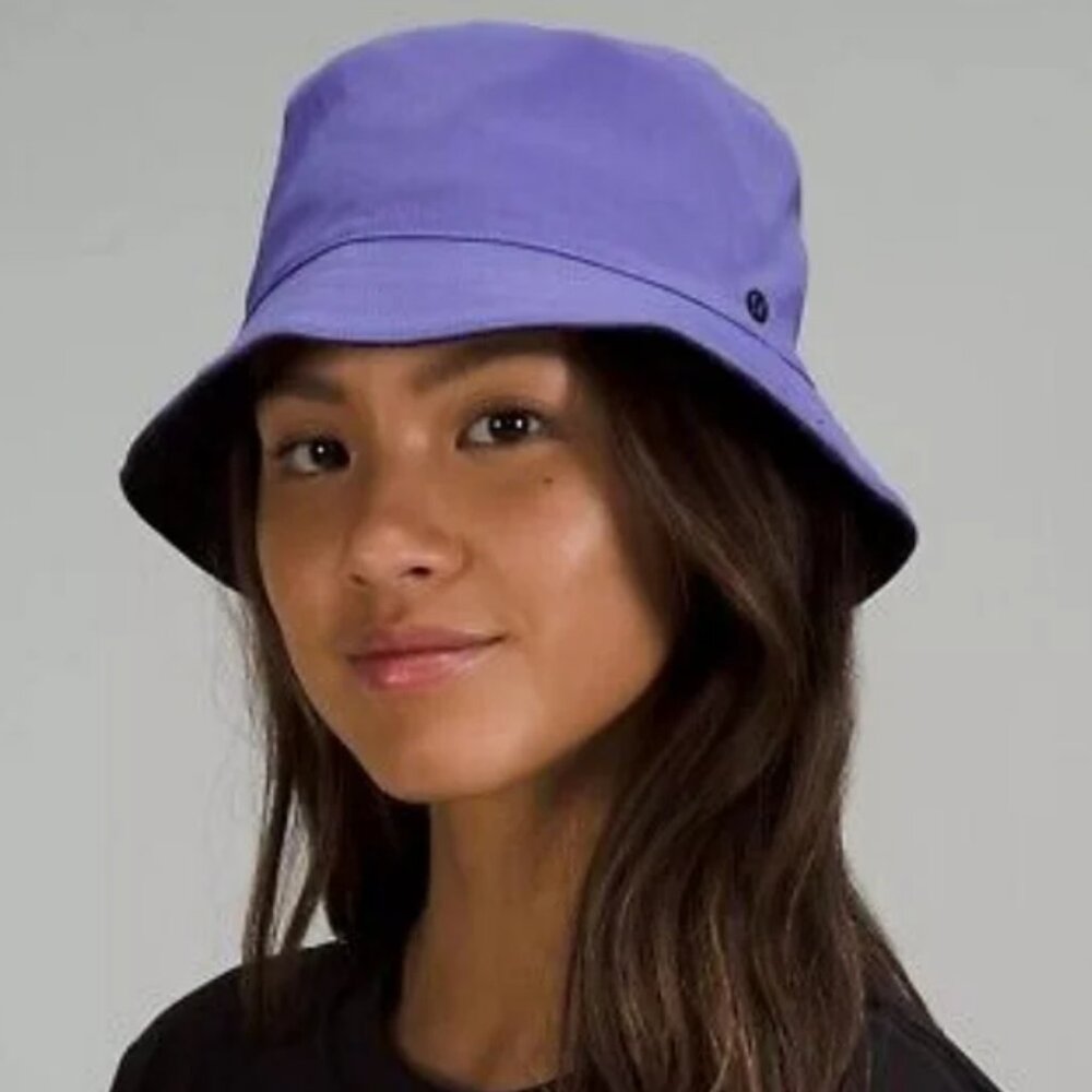 Brand New Lululemon Both Ways Reversible Bucket Hat In Lunar Rock/Hideaway
